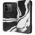Black Marble Ink iPhone 15 Pro Folio Case